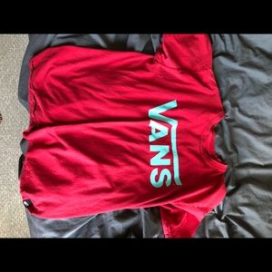 MENS RED VANS T-SHIRT
